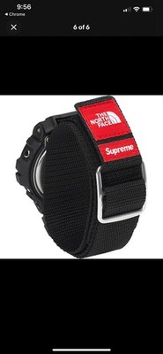 Supreme x The North Face x Casio G-Shock Watch Black TNF FW22 Week