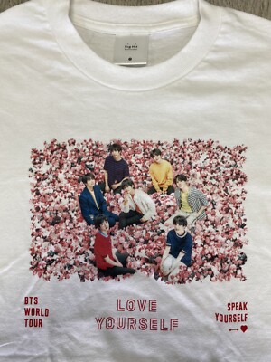 BTS LOVE YOURSELF SPEAK YOURSELF WORLD TOUR MERCH T-SHIRT WHITE