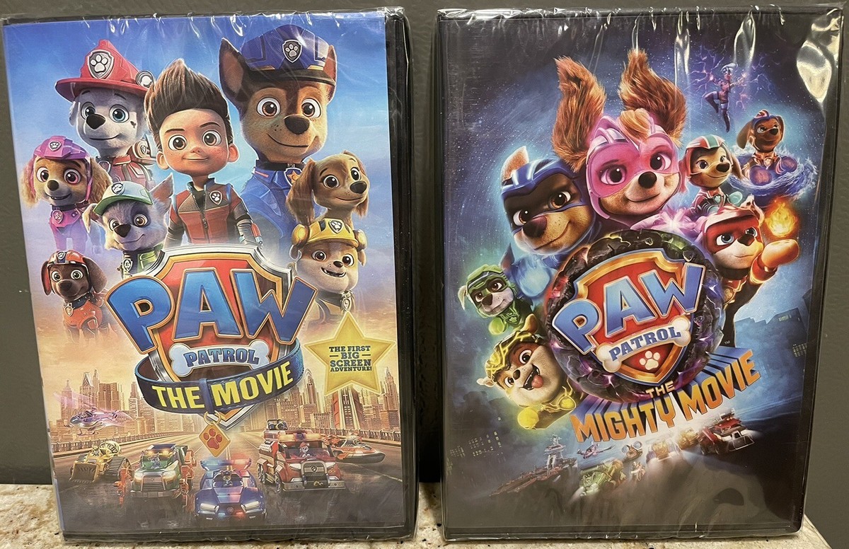 Paw Patrol: The Movie (2021)/The Mighty Movie (2023) DVD(s