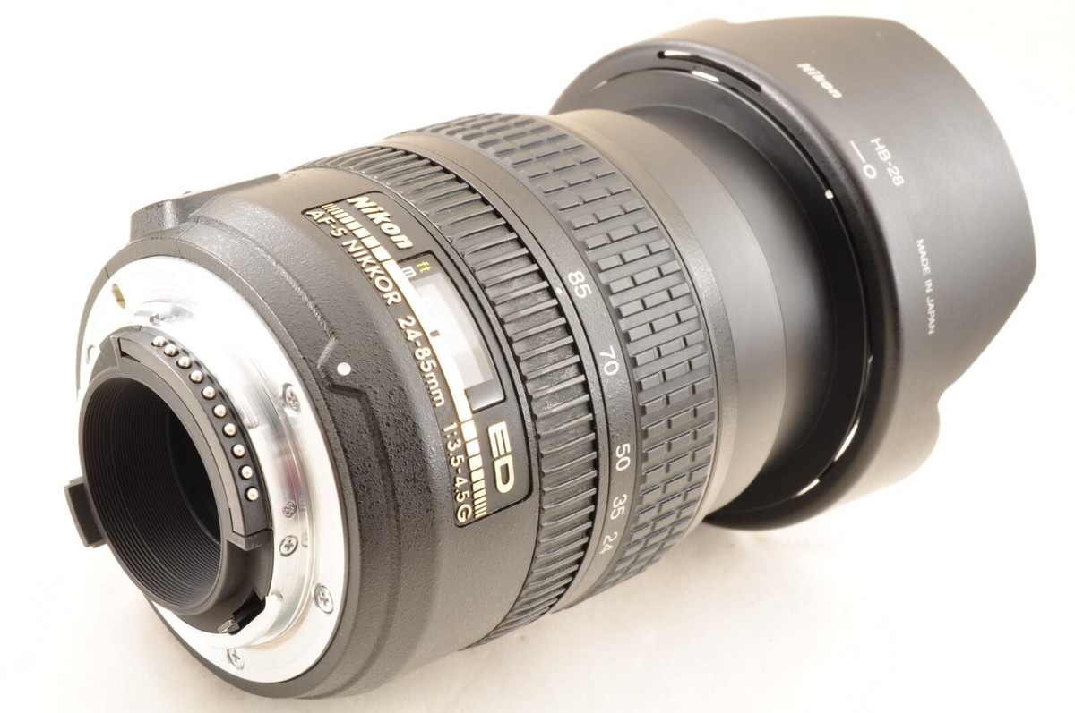 Nikon AF-S 24-85mm f/3.5-4.5 G ED Nikkor Zoom Lens w/Hood *Near
