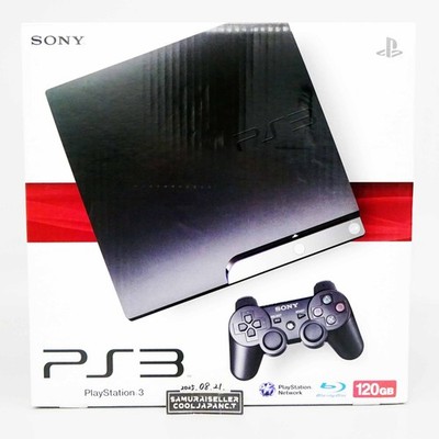 Sony Playstation 3 PS3 Slim Model Black Console 120GB CECH-2000A