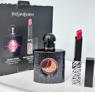 New Yves Saint Laurent Black Opium Parfum & Radical Lipstick Gift