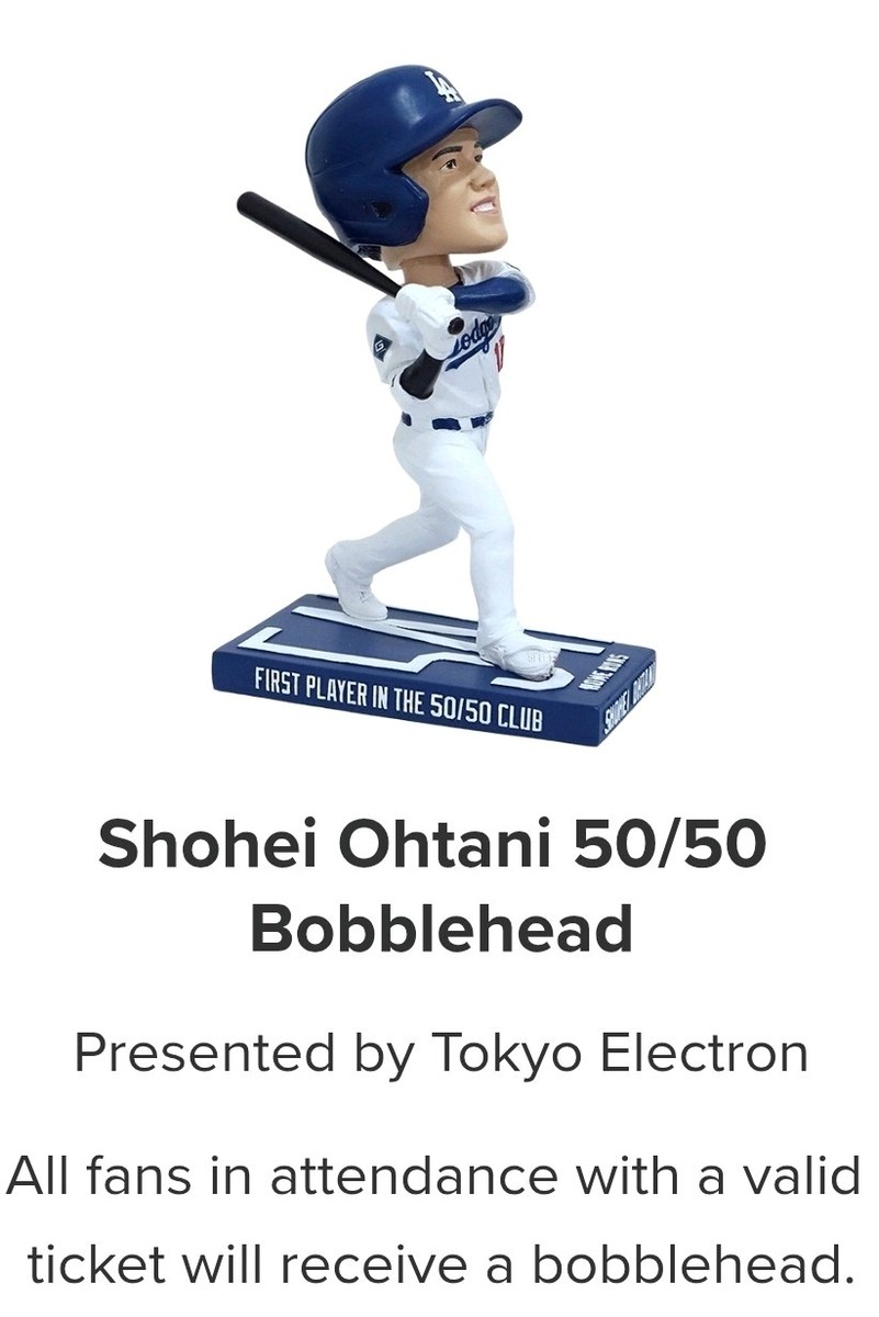 2 Shohei Ohtani 50/50 Bobblehead Set 2025 Dodgers SGA – Official