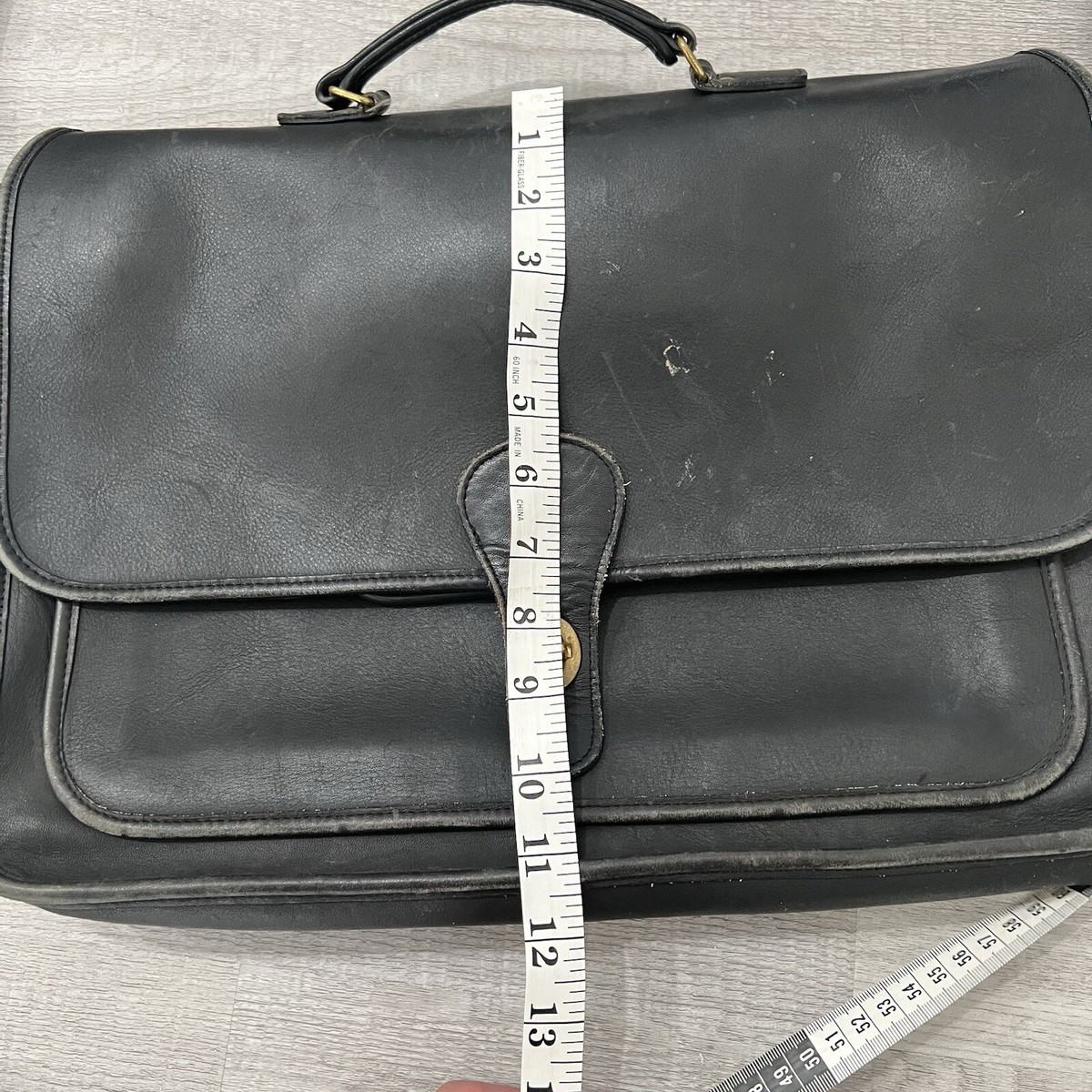 Coach Vintage Metropolitan Brief - Men's Briefcases - Brass/Black