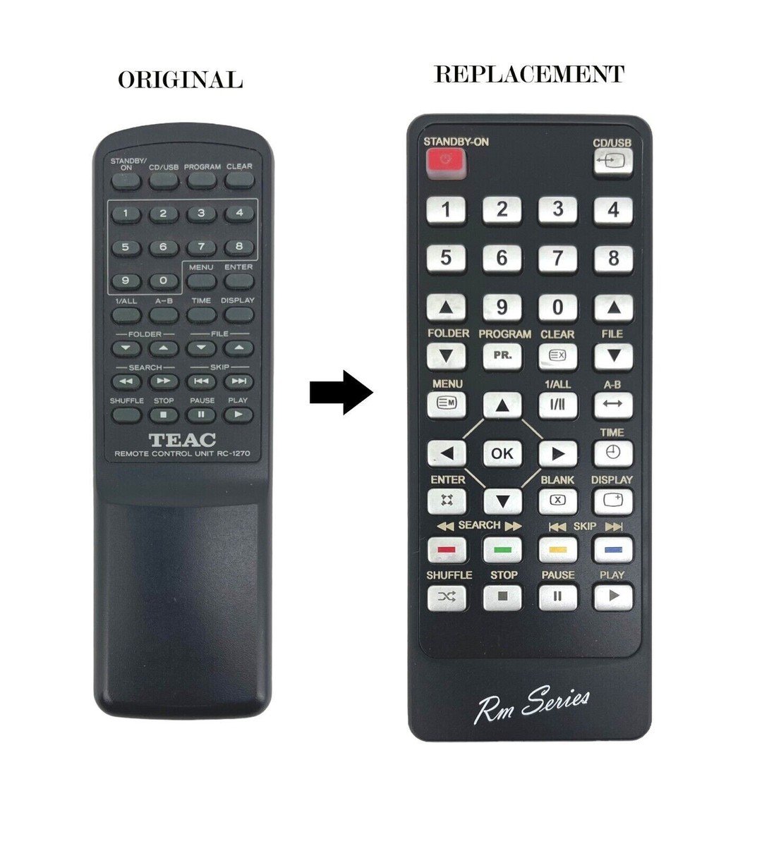 Teac RC-1270 Replacement remote control for CD-H750 CD-P650 | eBay