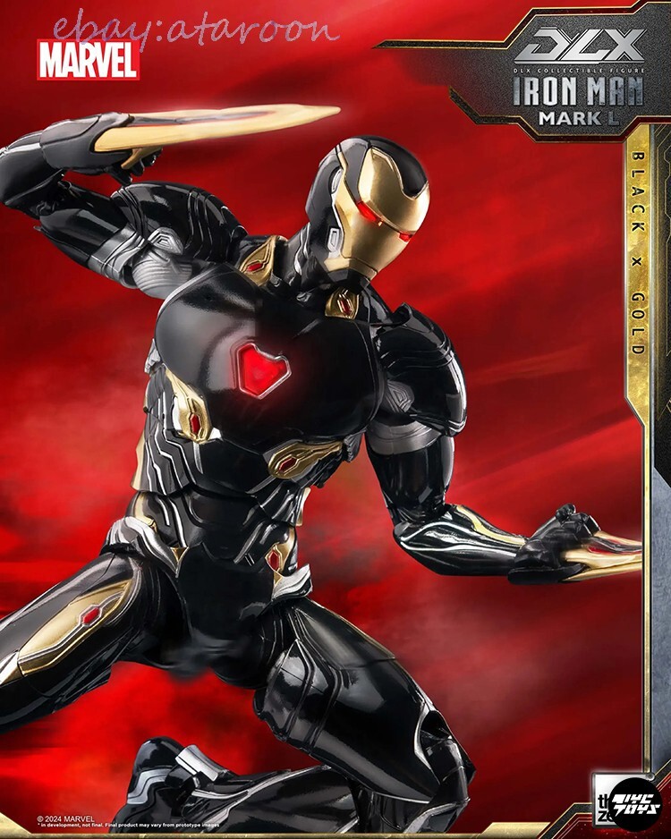 Threezero DLX 1/12 Iron Man Mark50 Black & Gold Suit Infinity