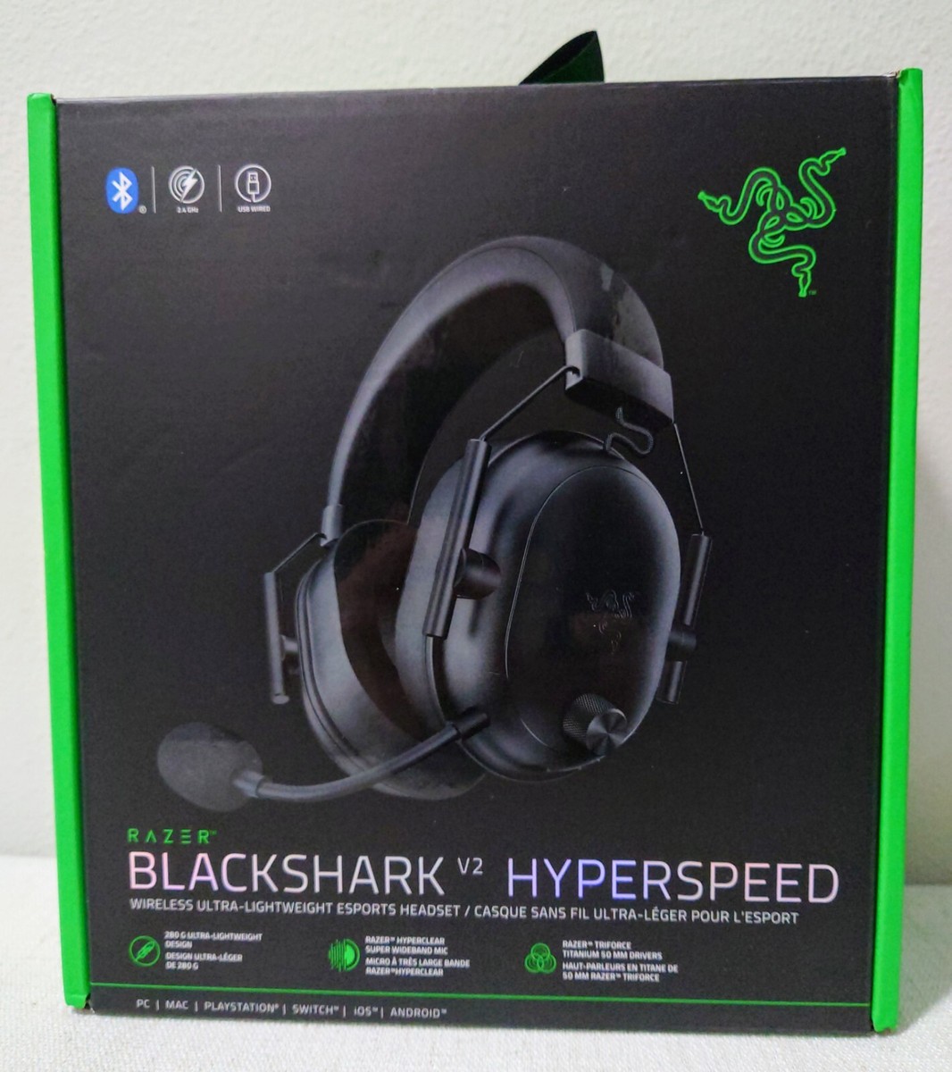 ぺっちゃん】【中古美品】Razer BlackShark V2 HS ぺっちゃん】【中古