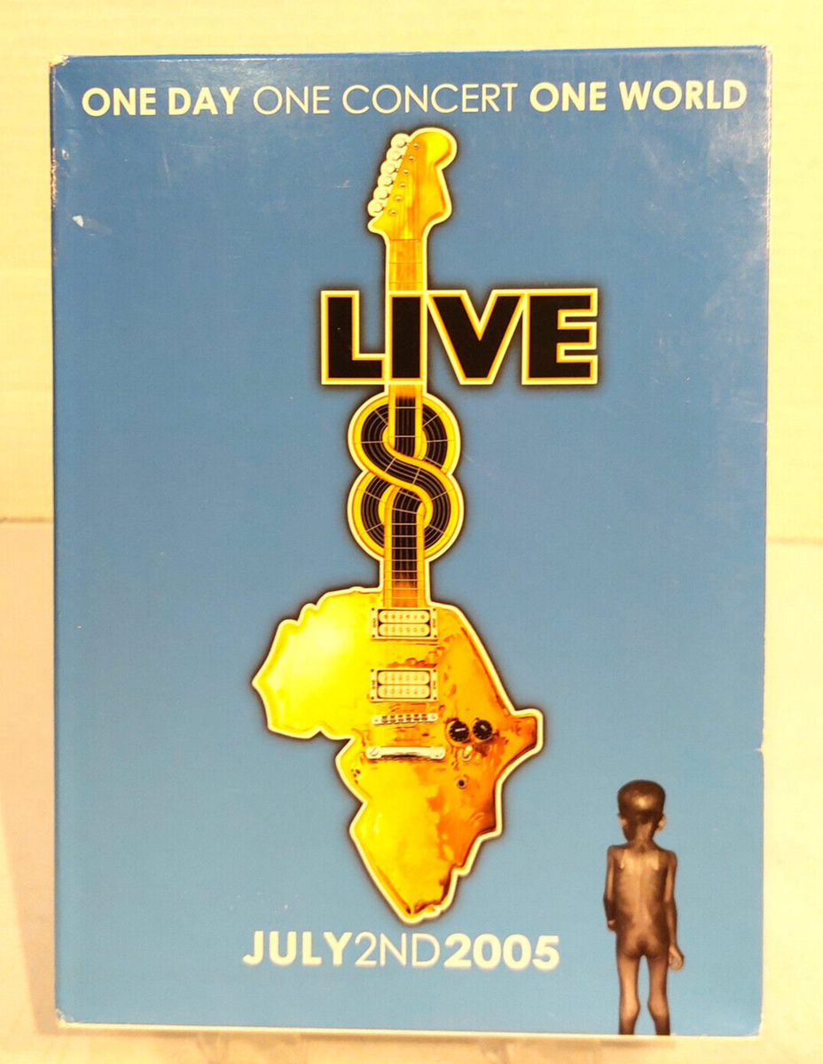 Live 8 One Day One Concert One World Live Aid 2005 (DVD, 4 DISC