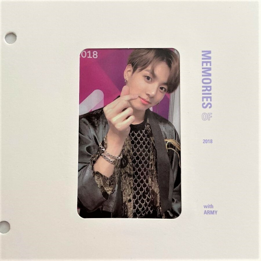 BTS Bangtan Memories of 2018 Blu-ray Limited Official Photocard