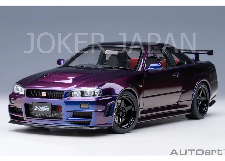AUTOart Nismo R34 GT-R Z-tune (Midnight Purple III) 77464 1/18 JDM