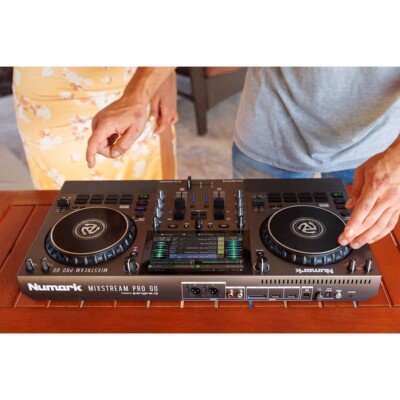 Numark MIXSTREAM PRO GO Battery Powered Streaming DJ Controller w