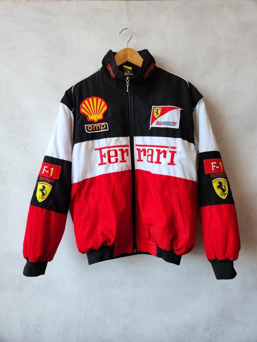 RARE ! VINTAGE FERRARI BIG LOGO JACKET RACING F-1 | eBay