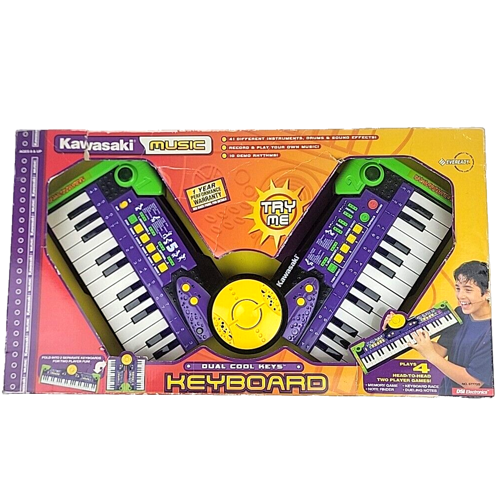 Kawasaki Dual Cool Keys Foldable Toy Keyboard Piano Kids Toy