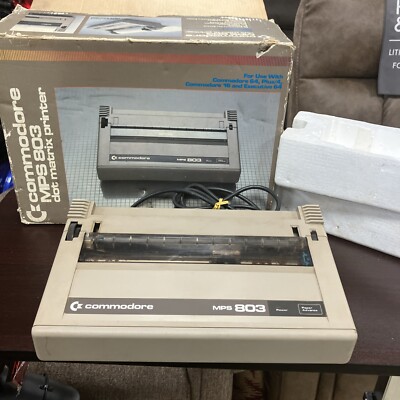 Commodore MPS 803 Dot Matrix Printer In Box Vintage | eBay