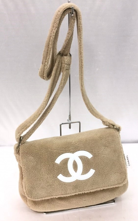CHANEL Novelty puch Frizzy Fluffy Shoulder bag crossbody brown | eBay