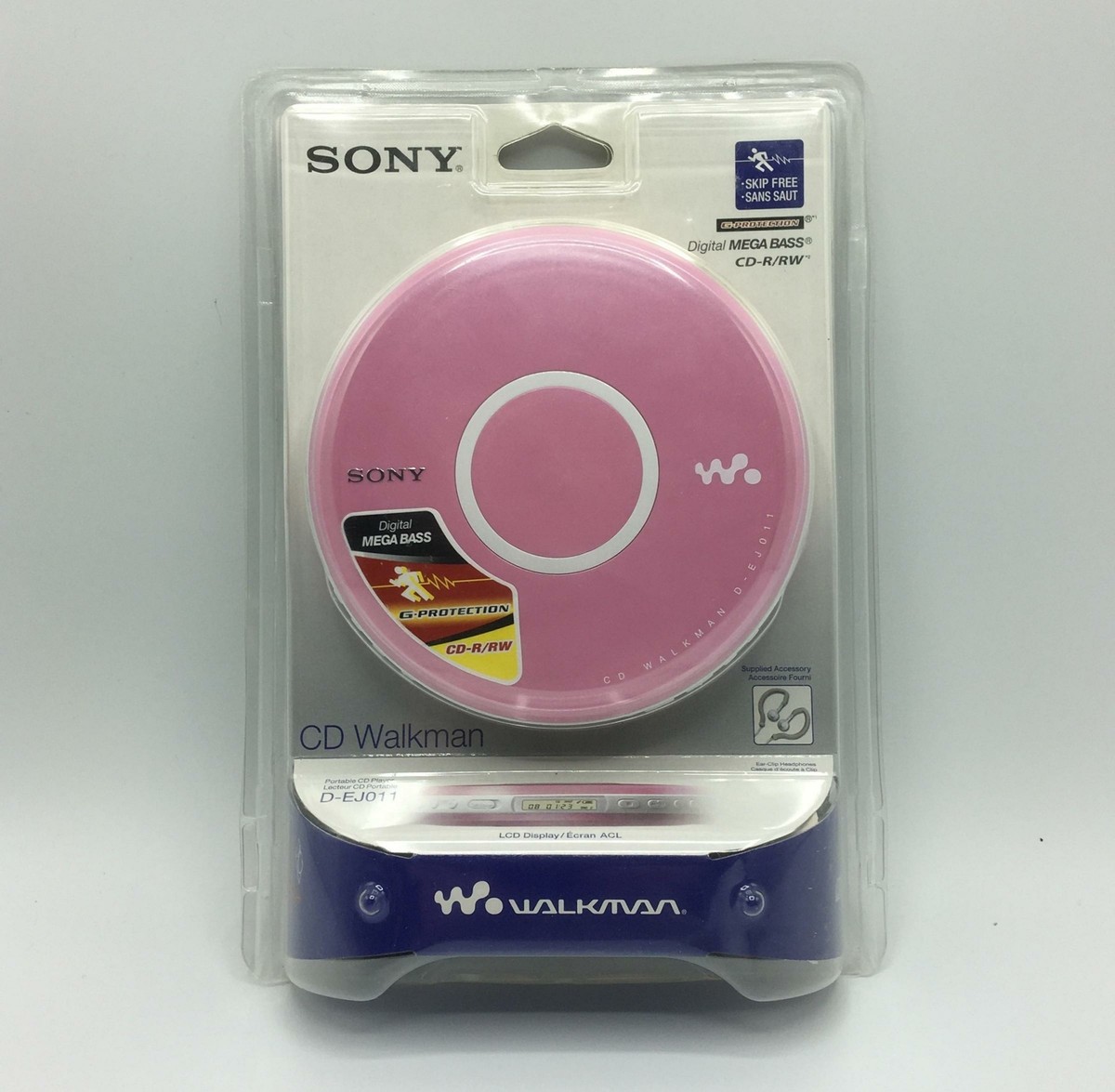 For Collectors Only Sony DEJ011 Portable Walkman CD Player - Pink