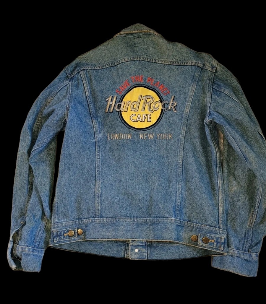 🔥RARE VINTAGE🔥 80s Hard Rock Cafe LEE denim jacket | London New