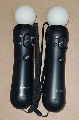 2 x Sony PlayStation Move Motion Controller (CECH-ZCM1U) PS3 PS4
