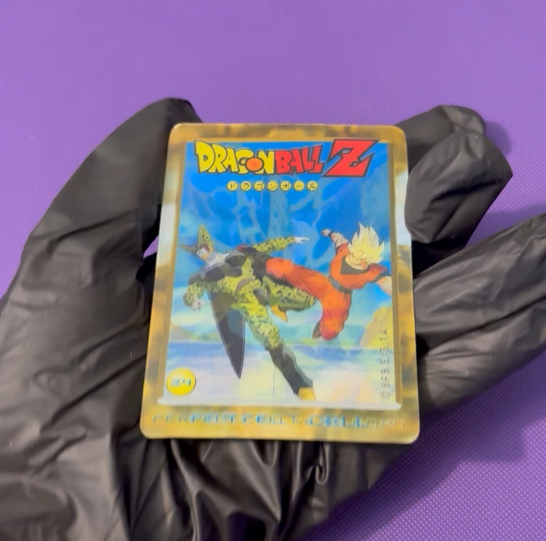 Vintage 1999 Dragon Ball Z Lenticular 3D Card Goku v Cell Italy