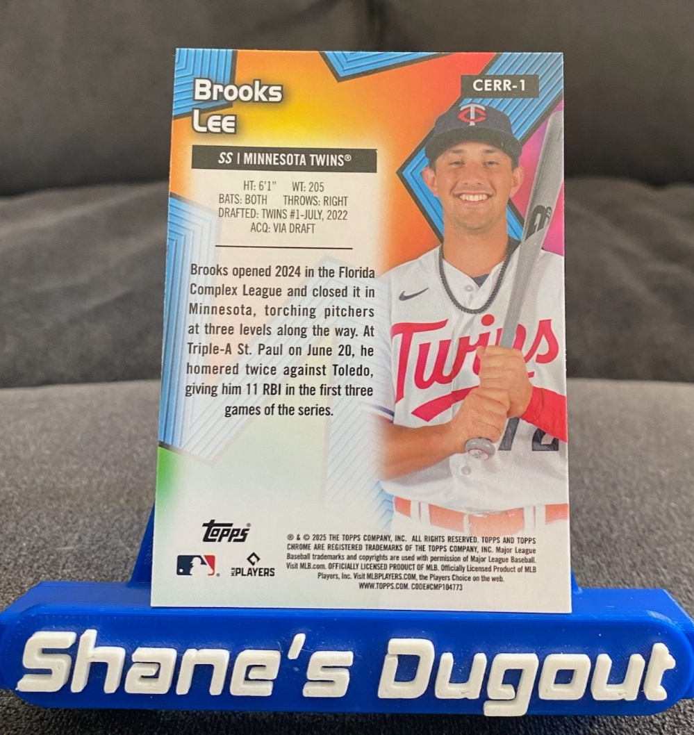 2025 Topps Chrome Baseball RC Brooks Lee #CCER-1 ALL-ETCH ROOKIE