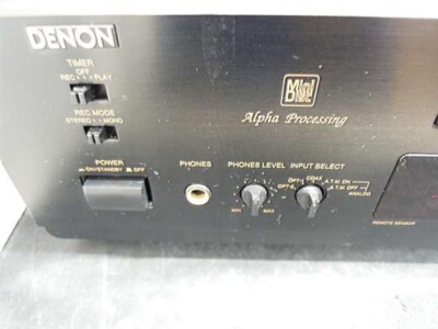 DENON DMD-1600AL Mini Disc MD Deck Recorder Black Good | eBay