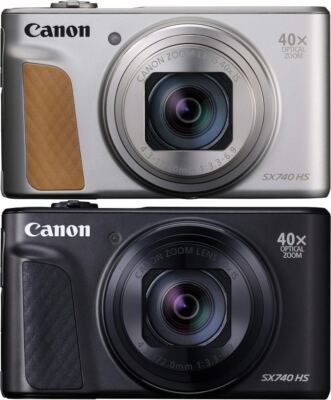 Canon PowerShot SX740 HS 20.3MP Digital Camera Silver Black From