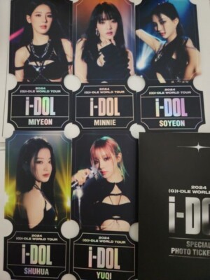 G)I-DLE) SPECIAL PHOTO TICKET SET 2024 WORLD TOUR MD | eBay