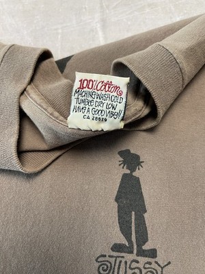 Stussy 90s shadowman crown USA製 Lサイズ Vintage 90s Stussy