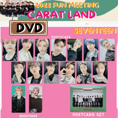 Seventeen 2022 SVT 6TH FAN MEETING Photo card CARAT LAND DVD