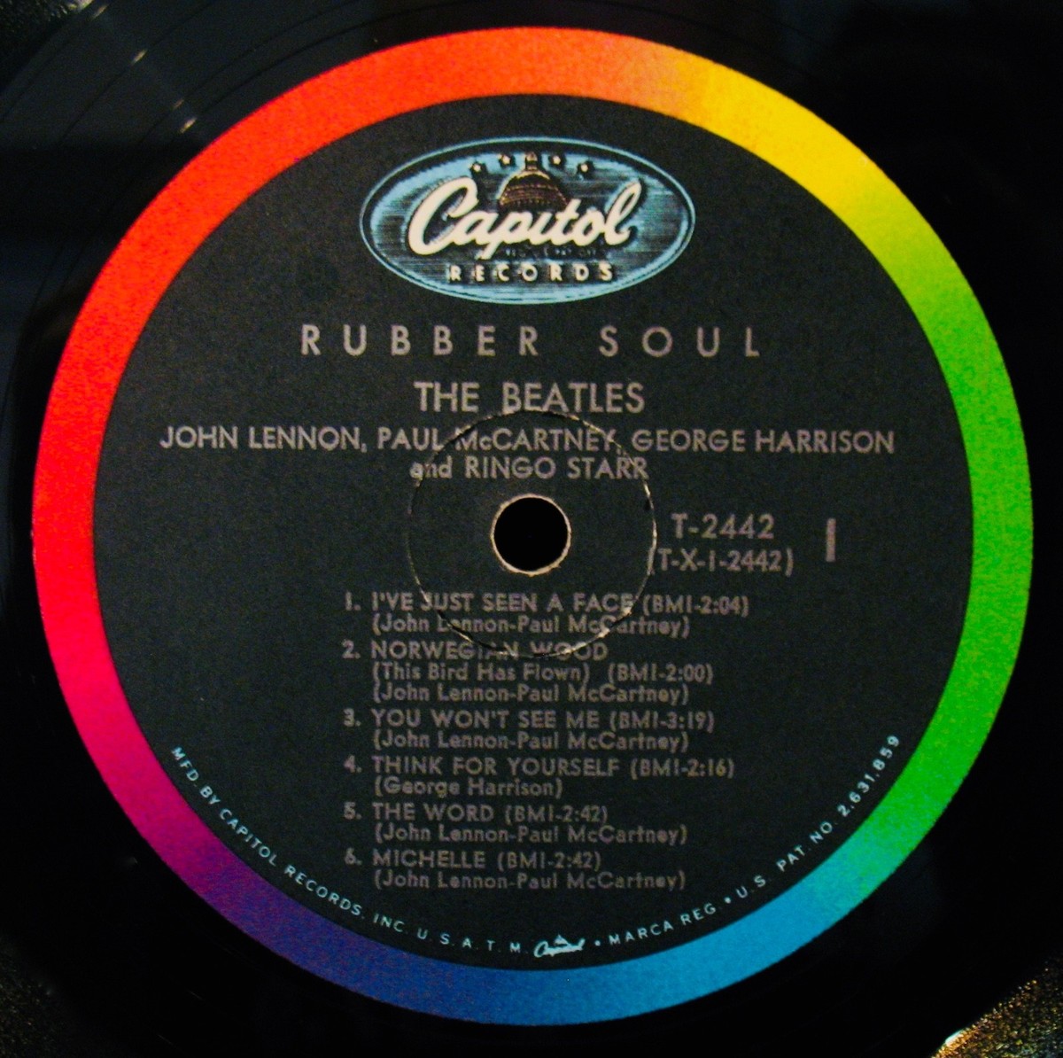 THE BEATLES-Rubber Soul-Vinyl Album In Mono-CAPITOL #T 2442 | eBay