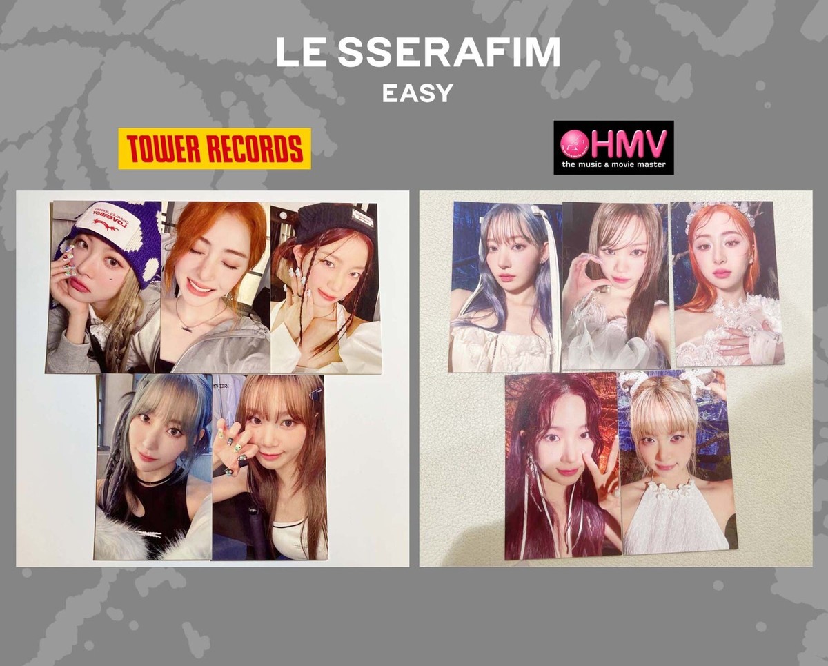 LE SSERAFIM EASY JAPAN TOWER RECORDS HMV Lucky Draw Official