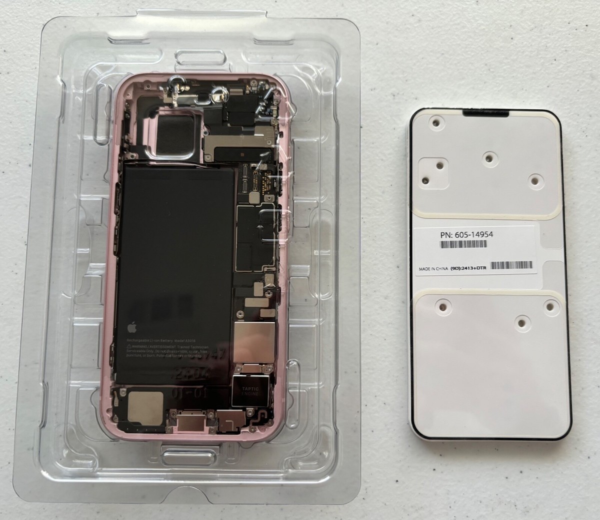 Apple iPhone 15 256GB Logic Mother Board Battery Housing Frame