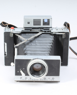 POLAROID LAND CAMERA 180 W 114MM TOMINON LENS FOR PARTS OR REPAIR