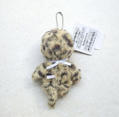 MONCHHICHI Colors leopard print plush doll Keychain by Sekiguchi