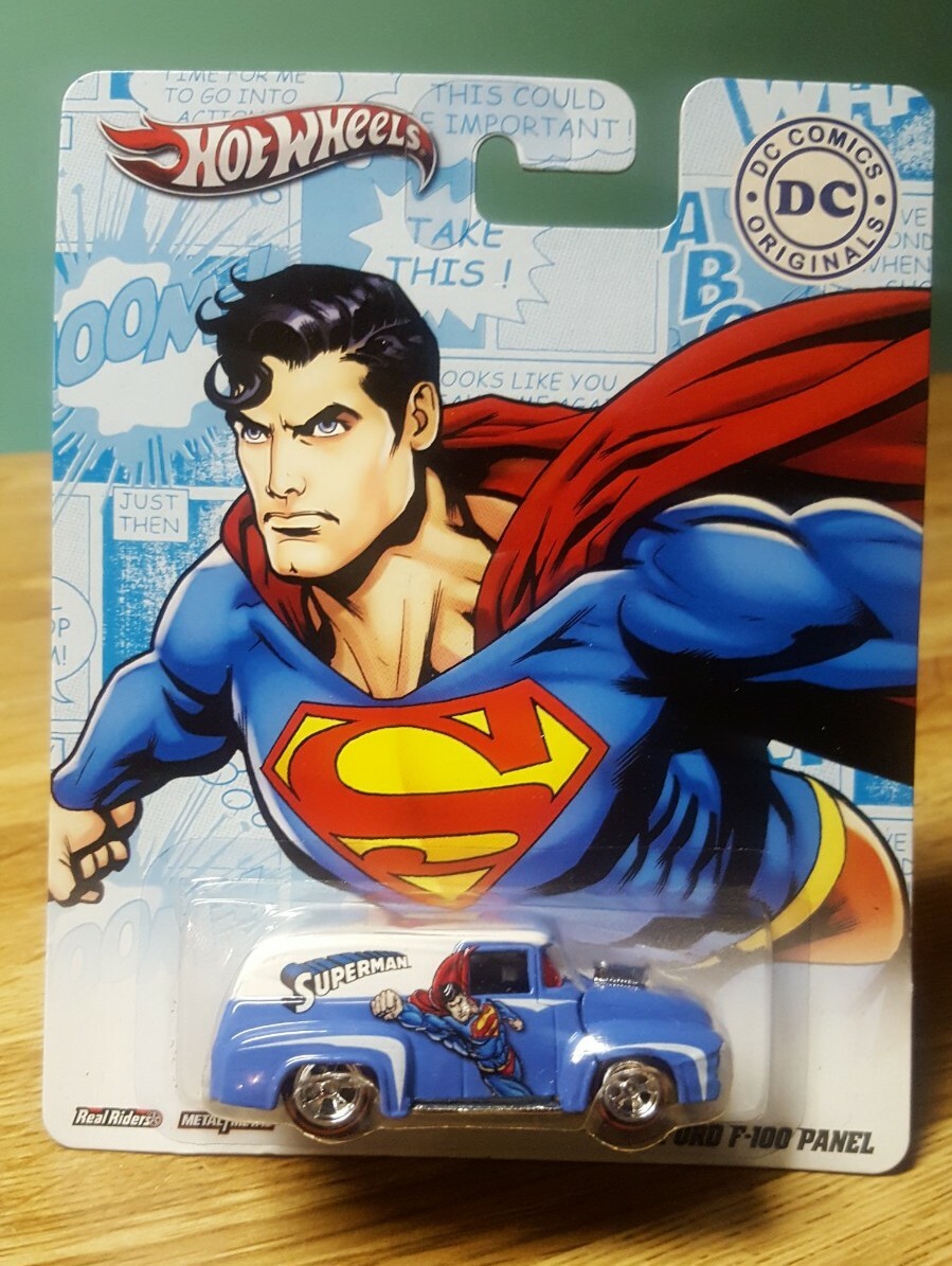 Hot Wheels Pop Culture 1956 Ford Panel F-100 Superman DC Comics