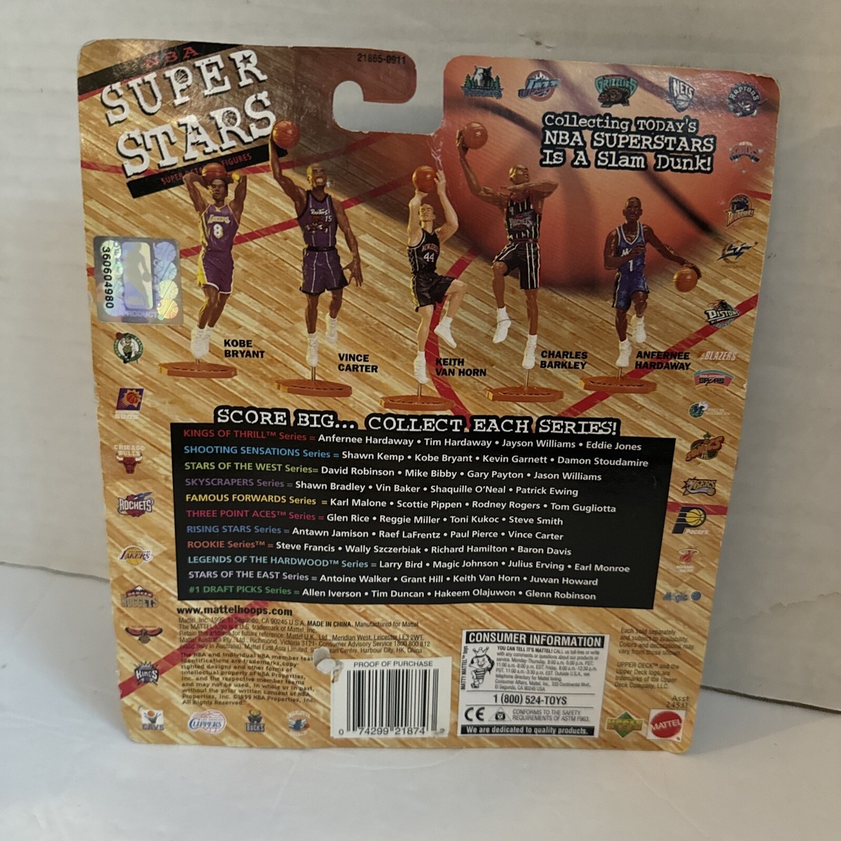 Mattel NBA Super Stars 99/00 Anfernee Penny Hardaway Orlando Magic