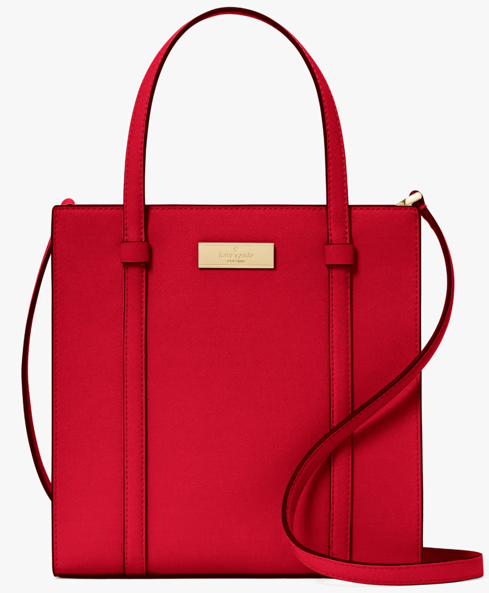 Kate Spade Kenzie Limited Edition Small Tote Bag KI926 Cherry Red