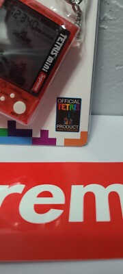 Supreme x Tetris RED Handheld Mini Game Console W/Keychain SS24