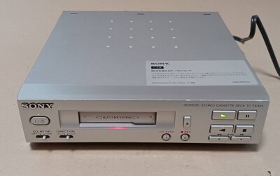SONY TC-TX333 Stereo Cassette Deck Player with Auto-Reverse Silver