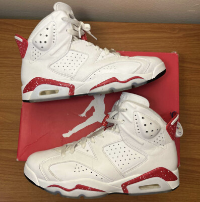 Nike Air Jordan 6 VI Retro Red Oreo 2022 White Size 10 Sneakers w