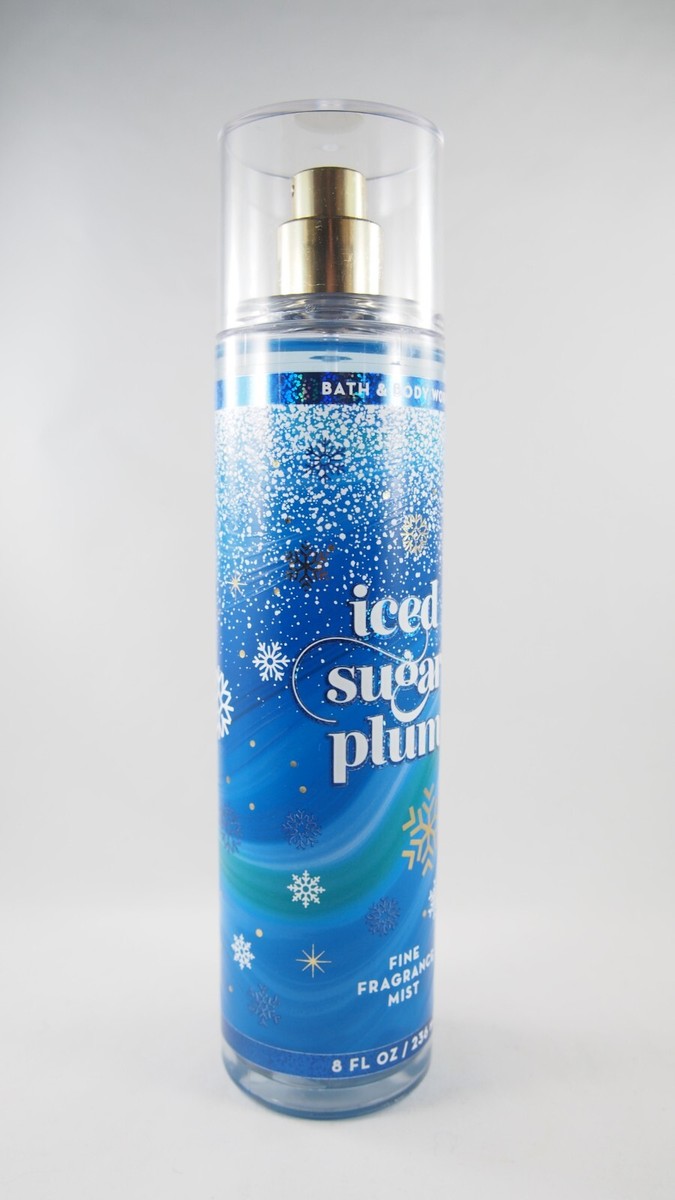 1) Bath & Body Works Blue Holiday Snowflake Iced Sugar Plum Mist