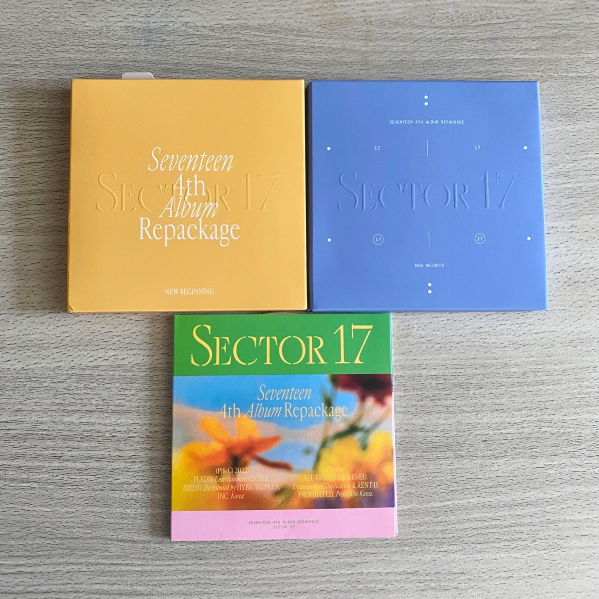 SEVENTEEN 4th Album Repackage SECTOR17 3ver. Mingyu set | eBay