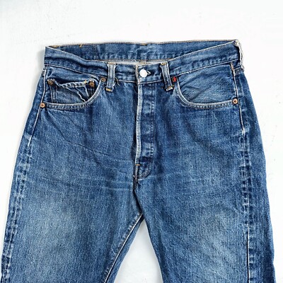 Levis 501 VTG 70s SS Redline Selvedge Jeans XX Med Wash 34x29 Act