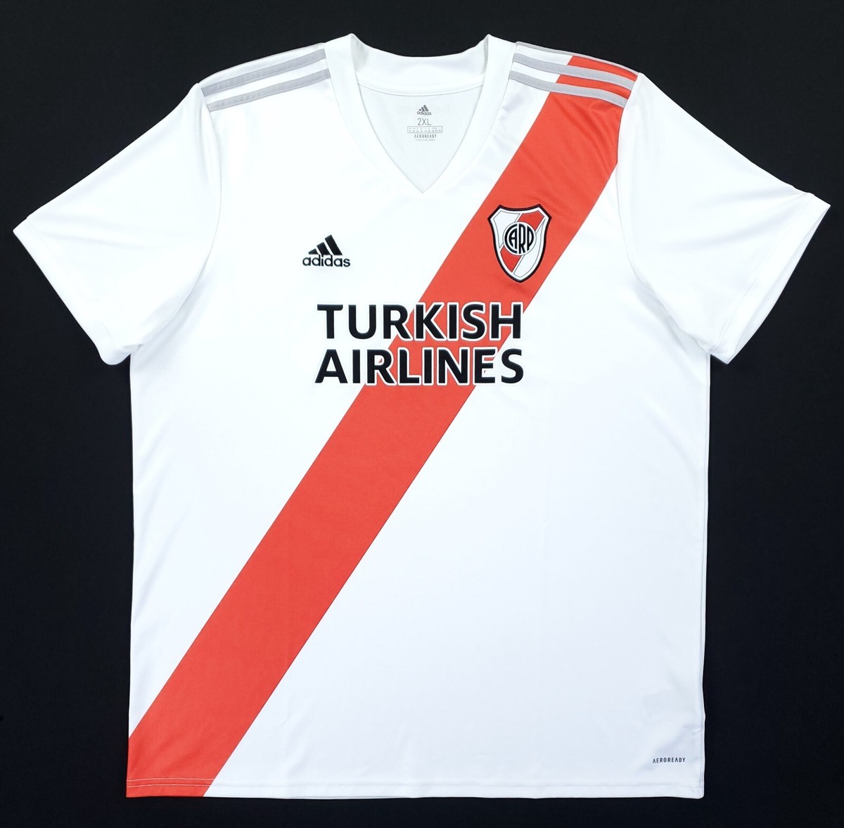 adidas Men's 2XL River Plate CARP Home Soccer Jersey 2020/2021