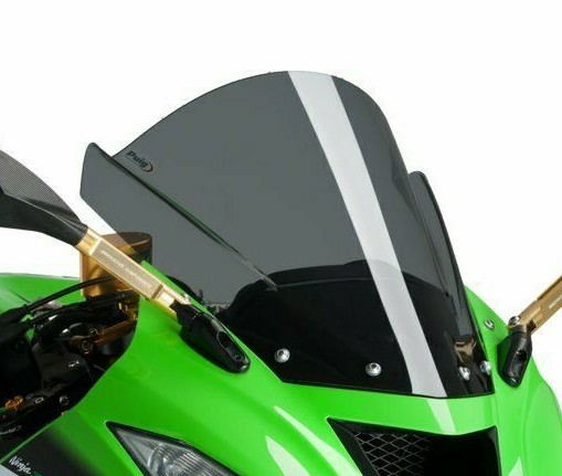 18-21 ZX6R Dark Smoke PUIG Double Bubble Windshield Windscreen
