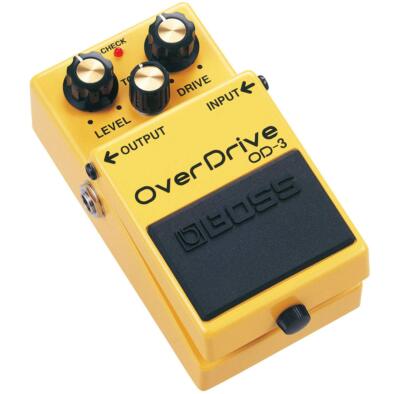 Boss OD-3 OverDrive Guitar Effects Pedal Yellow Beautiful