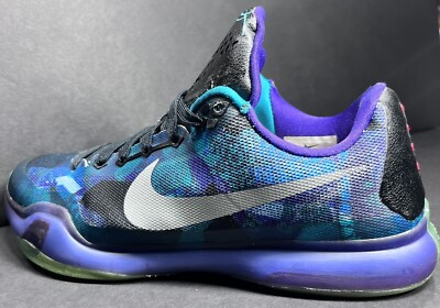 Nike Kobe Bryant X 10 Peach Jam Overcome Emerald Purple 705317-305