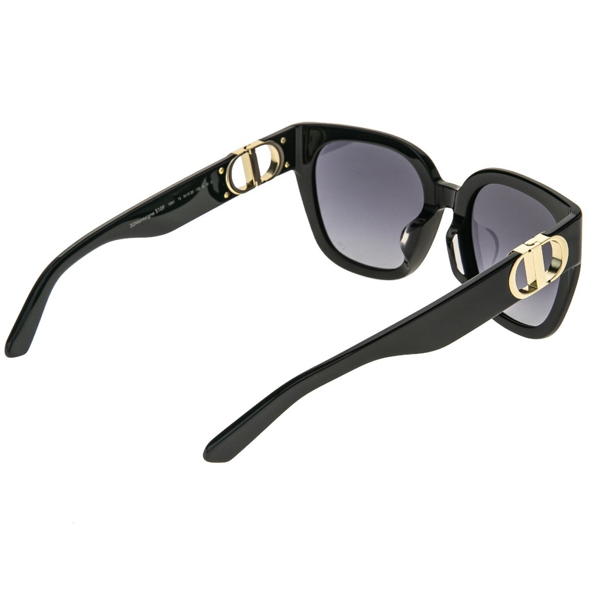 CHRISTIAN DIOR MONTAIGNE Black Gold 30Montaigne S10F Oversized