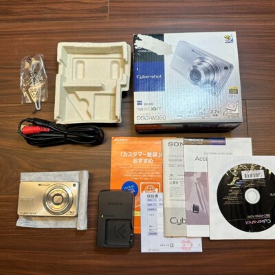 Sony Cyber-shot DSC-W350 14.1MP Digital Camera - Silver for sale