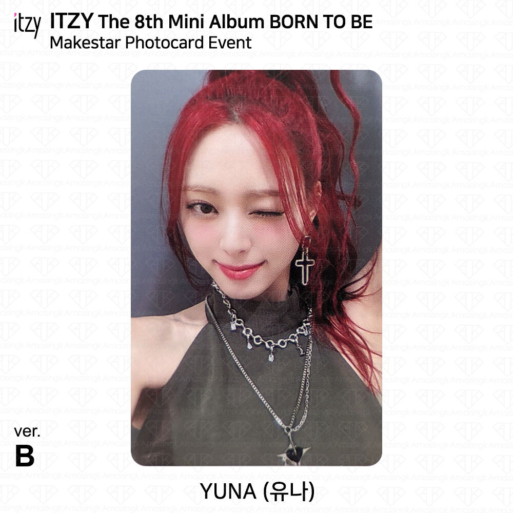 ITZY 8th Mini Album Born To Be Makestar Photocard Event YEJI